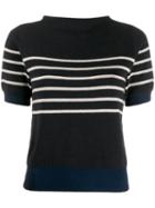 Bellerose Stripe Fine Knit Jumper - Blue
