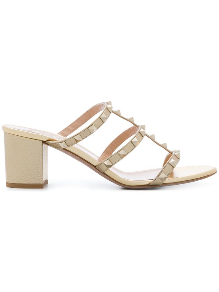 Valentino Valentino Garavani Rockstud Sandals - Metallic
