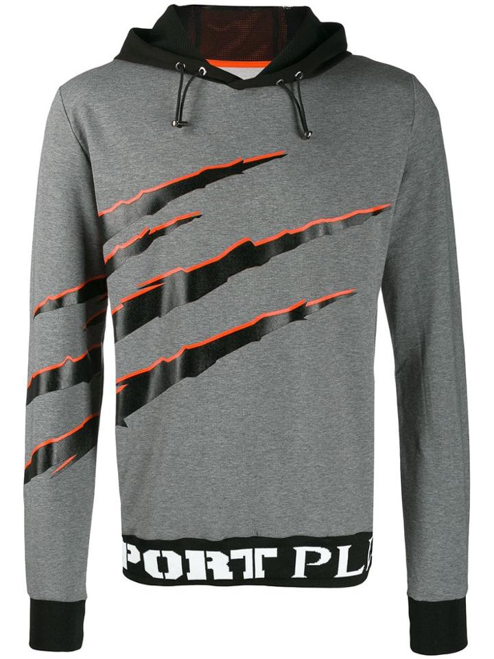 Plein Sport Printed Hoodie - Grey