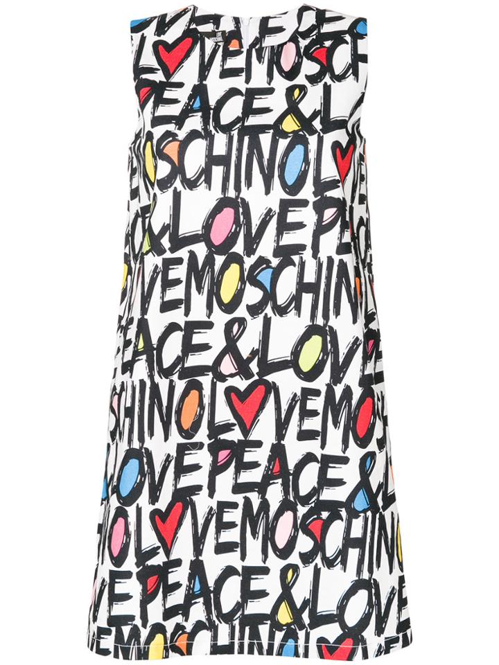 Love Moschino Logo Print Tank Dress - Multicolour