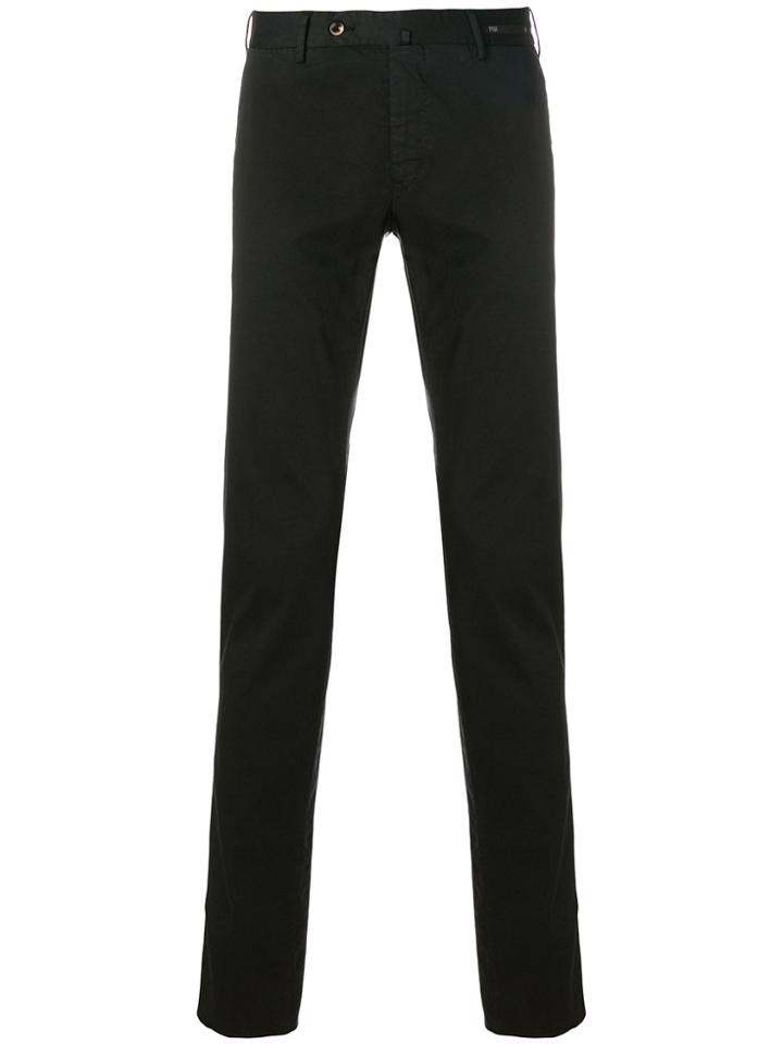 Pt01 Slim-fitted Trousers - Black
