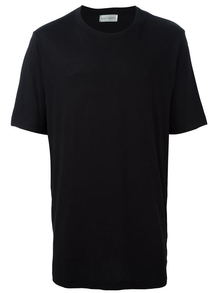 Faith Connexion Oversized T-shirt, Men's, Size: Small, Black, Cotton