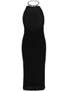 Alyx Metal Halterneck Dress - Black