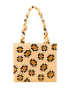 Susan Alexandra Animal Print Beaded Bag - Neutrals