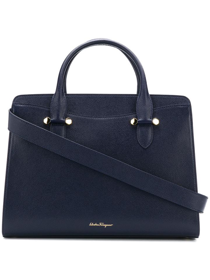 Salvatore Ferragamo Medium Today Bag - Blue