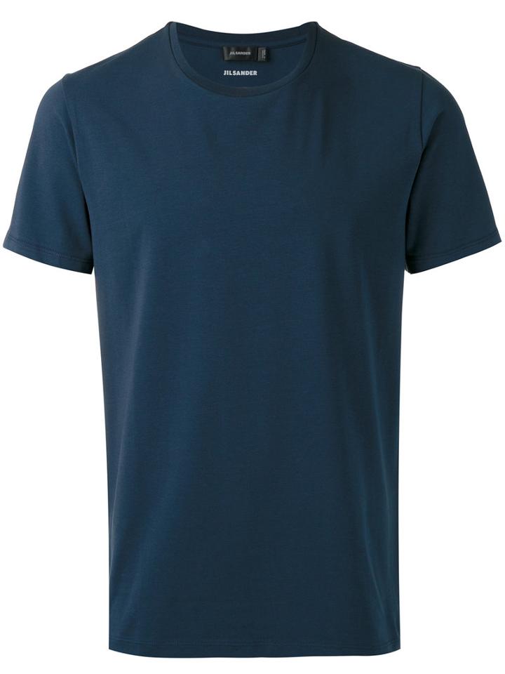 Jil Sander - Plain T-shirt - Men - Cotton/spandex/elastane - L, Blue, Cotton/spandex/elastane