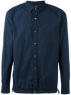 Sacai Drawstring Pull Shirt, Men's, Size: 3, Blue, Cotton/polyester