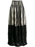Comme Des Garçons Pre-owned 1990s Panelled Maxi Skirt - Black