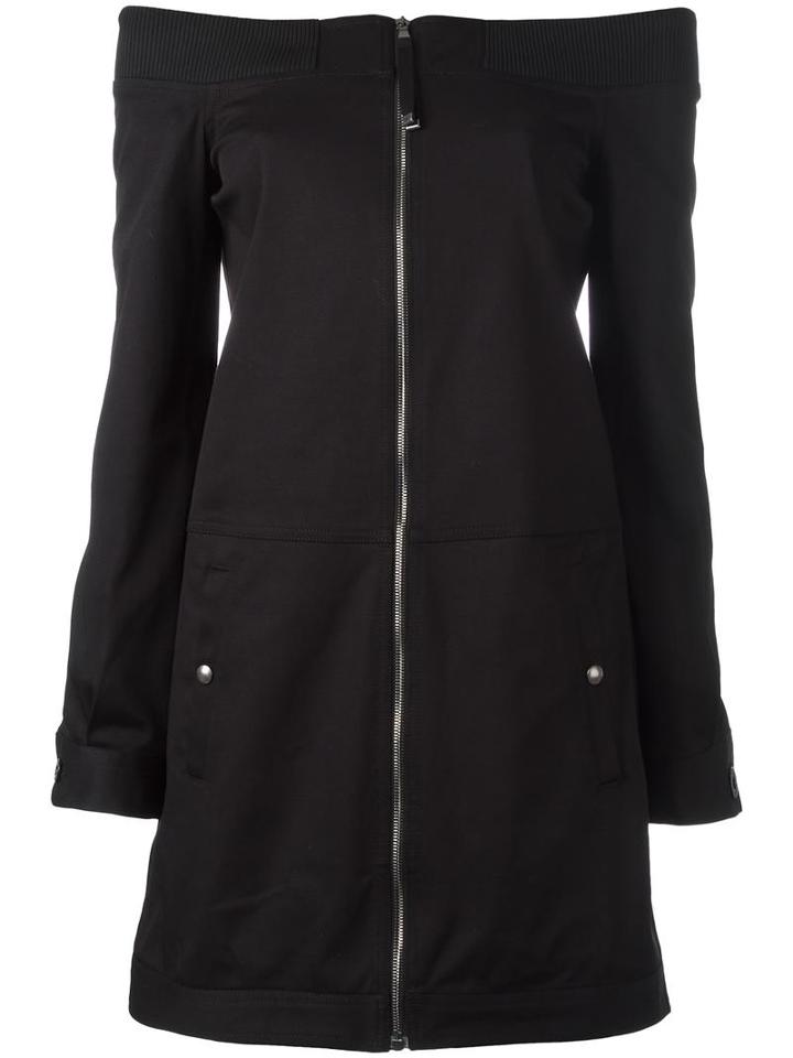 Diesel Black Gold Zip Up Fitted Dress, Women's, Size: 38, Cotton/spandex/elastane