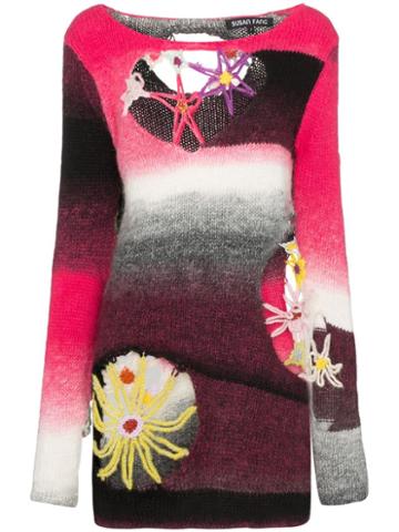 Susan Fang Cut-out Intarsia Knit Jumper - Multicolour