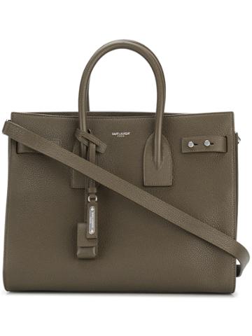 Saint Laurent Sac De Jour Tote - Green