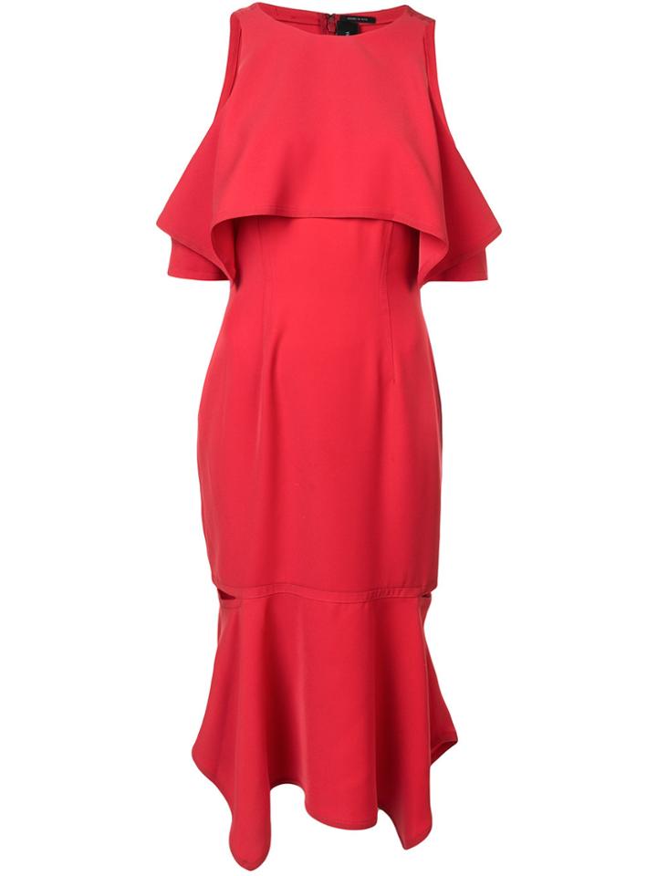 Yigal Azrouel Cold Shoulder Dress - Red
