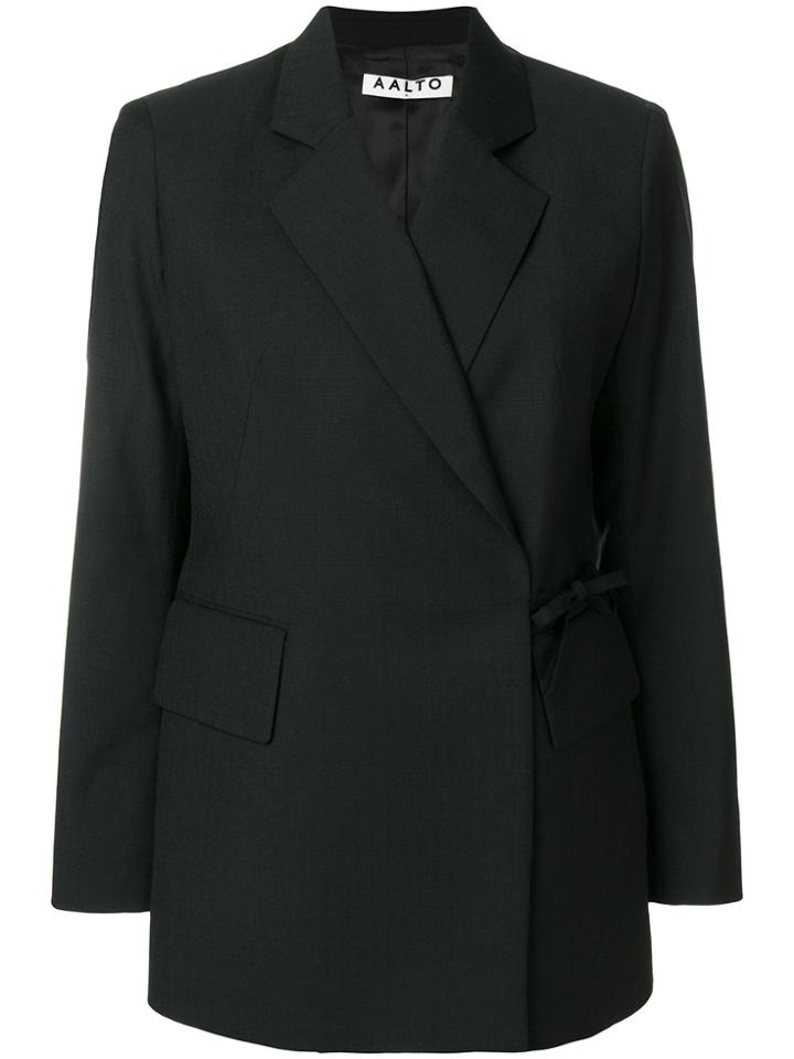 Aalto Wrap Tie Blazer - Black