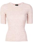 Theory Knitted Top - Pink & Purple