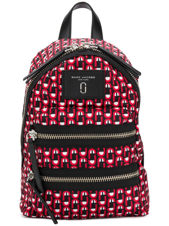 Marc Jacobs Printed Logo Scream Backpack - Red
