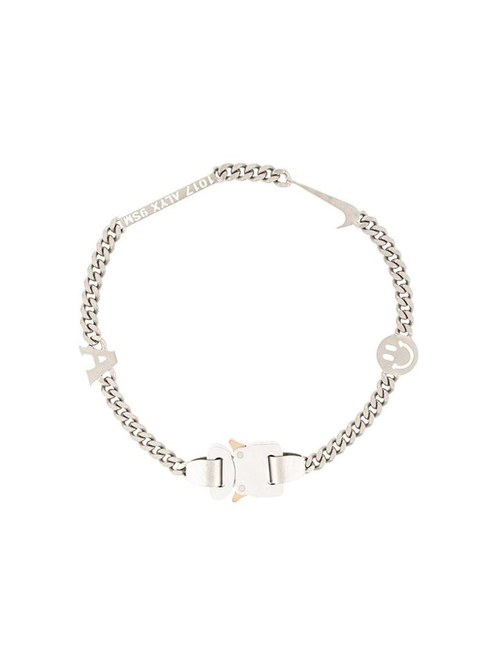 1017 Alyx 9sm Logo Plaque Chain Necklace - Silver