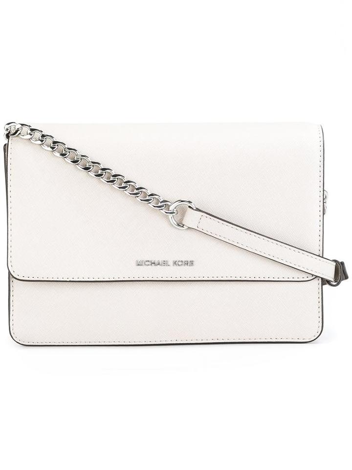 Michael Michael Kors Large Daniela Crossbody Bag, Women's, Grey, Calf Leather