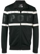 Plein Sport Striped Logo Jacket - Black