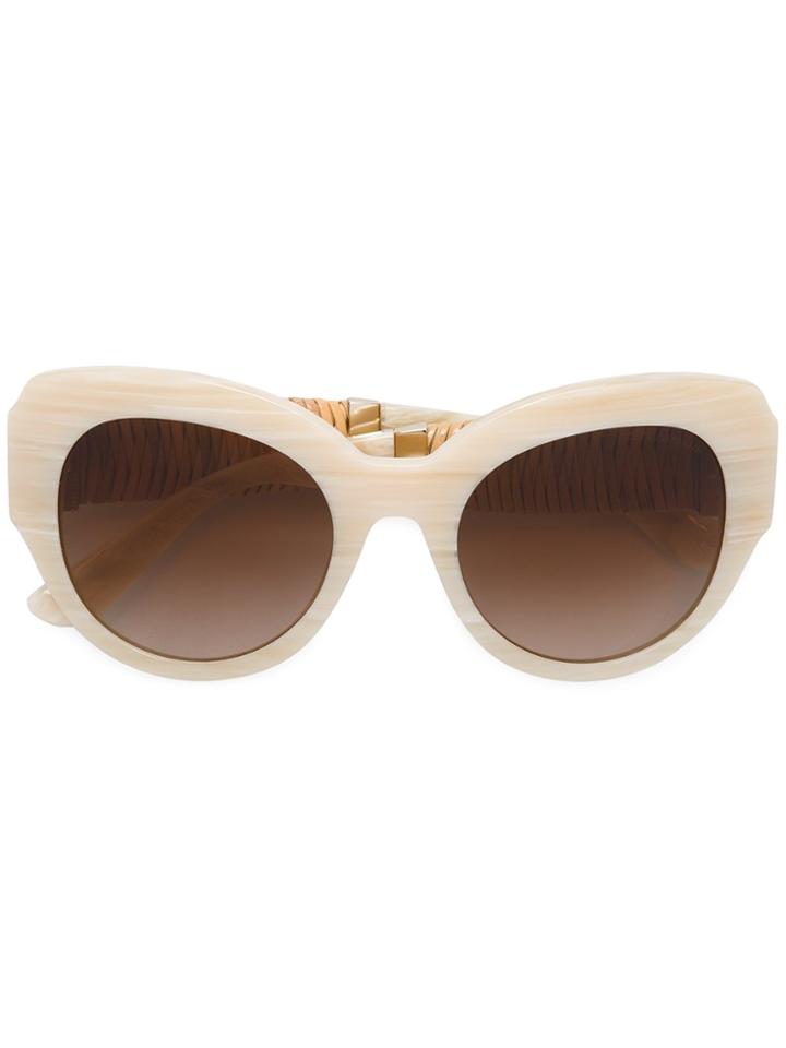 Dolce & Gabbana Eyewear Cat Eye Frame Sunglasses - Nude & Neutrals