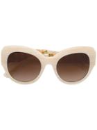 Dolce & Gabbana Eyewear Cat Eye Frame Sunglasses - Nude & Neutrals