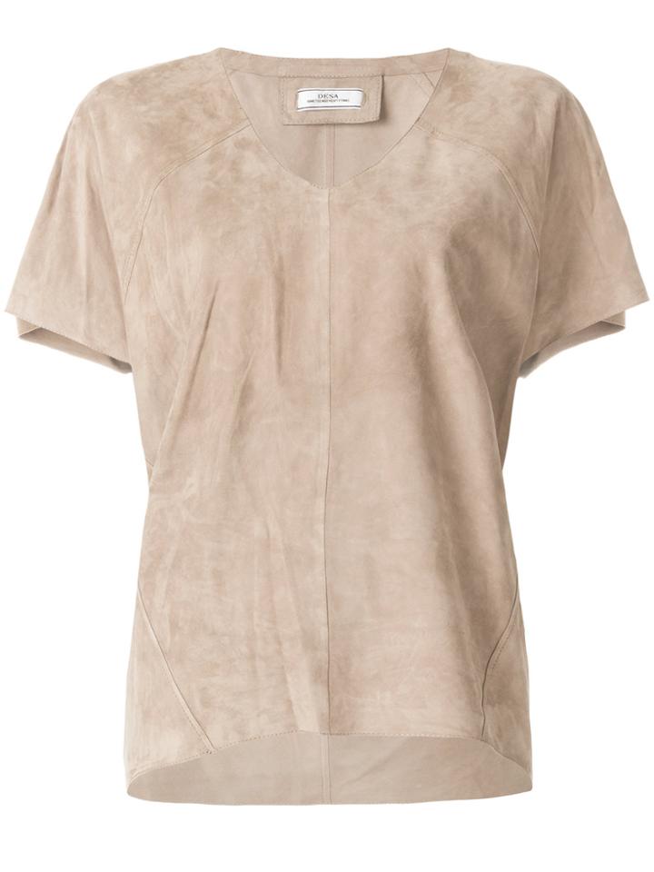 Desa Collection V-neck T-shirt - Nude & Neutrals