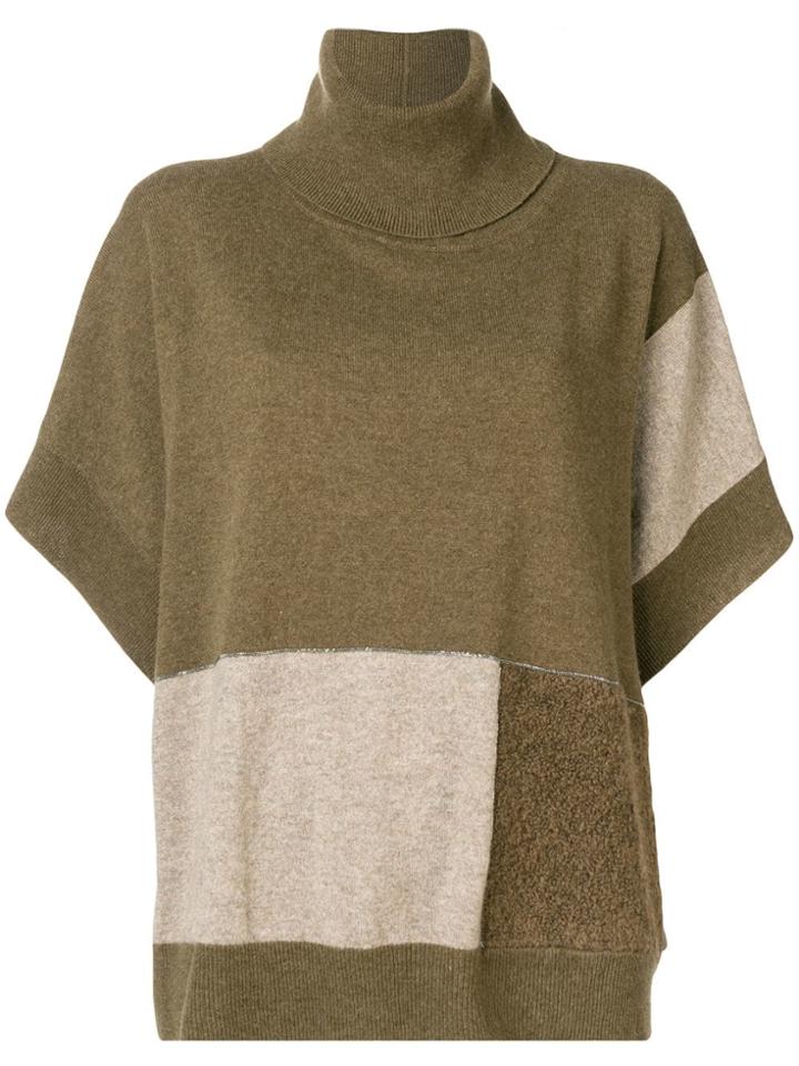 Fabiana Filippi Colour Block Knit Jumper - Nude & Neutrals