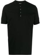 Tom Ford Short Sleeves Buttoned T-shirt - Black