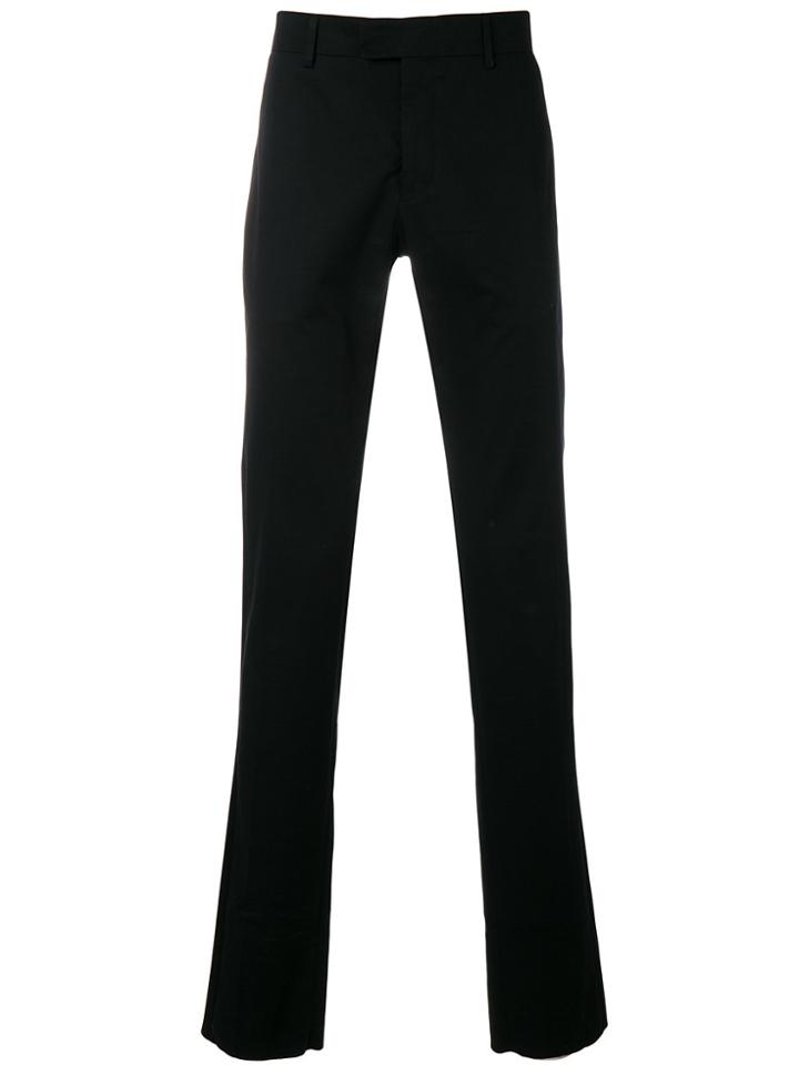 Les Hommes Trim Slim Fit Trousers - Black