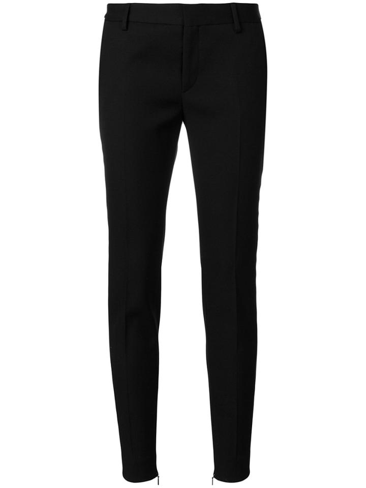 Saint Laurent Tailored Skinny-fit Trousers - Black
