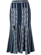 Peter Pilotto Pleated Stretch Midi Skirt