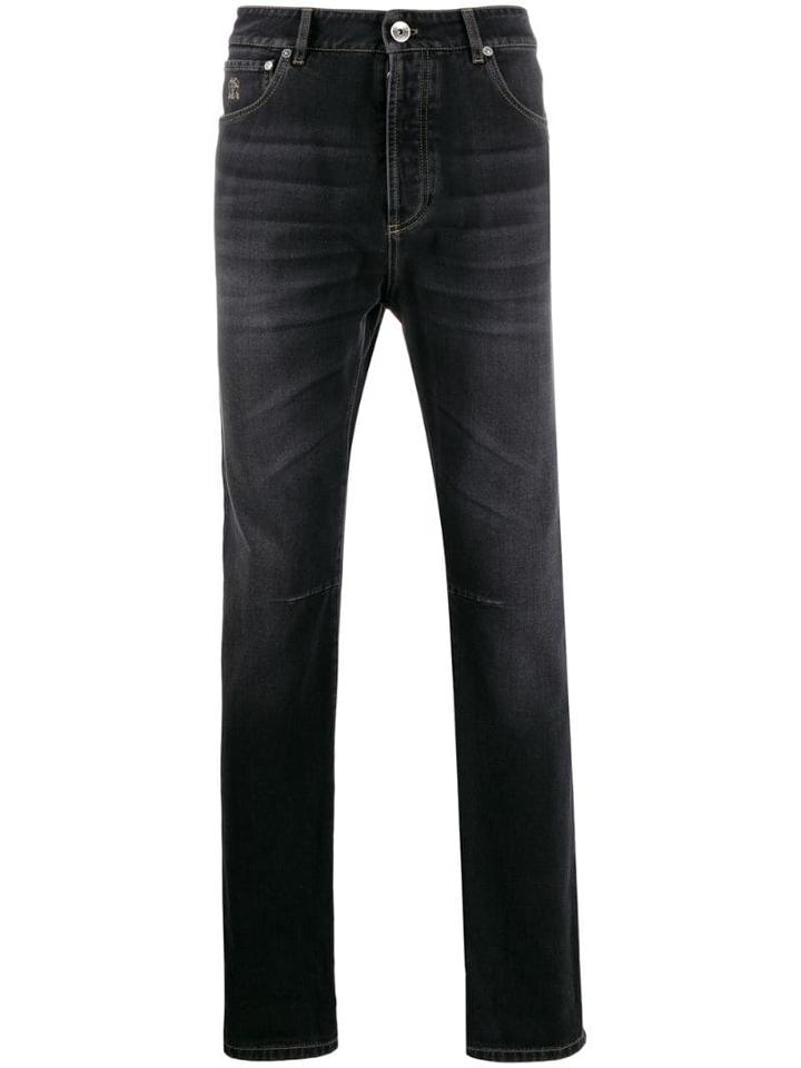 Brunello Cucinelli Classic Slim-fit Jeans - Black