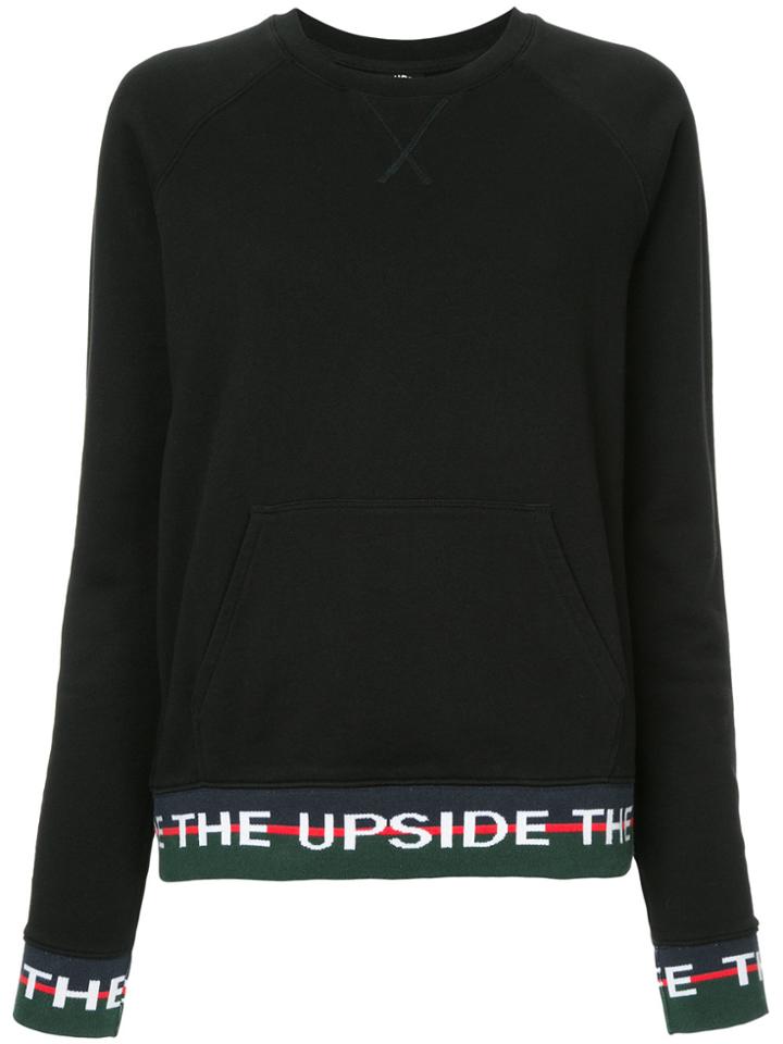 The Upside Logo Banded Sweatshirt - Black