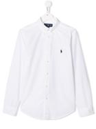 Ralph Lauren Kids Embroidered Logo Shirt - White