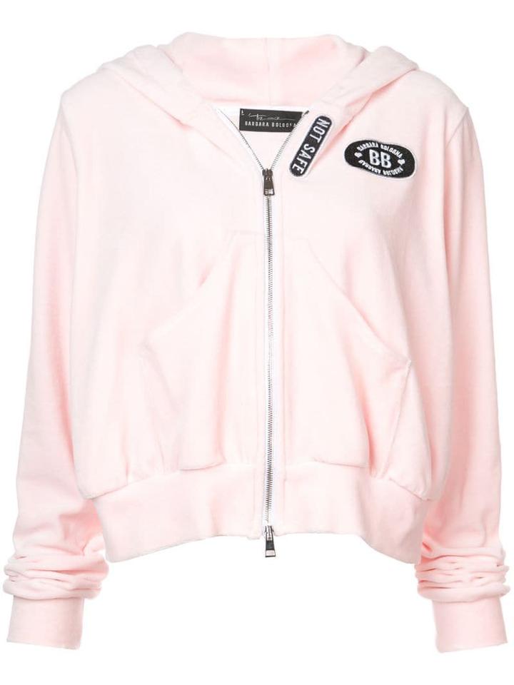 Barbara Bologna Velvet Punk Hoodie - Pink