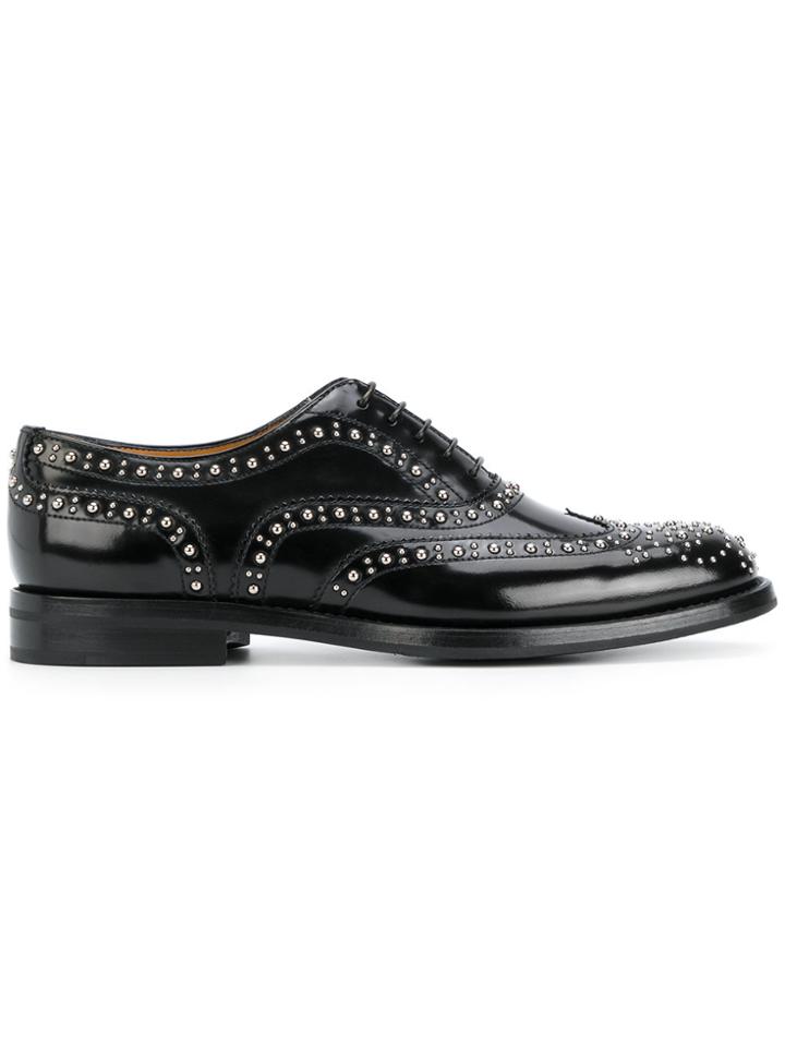 Church's Studded Oxfords - Black