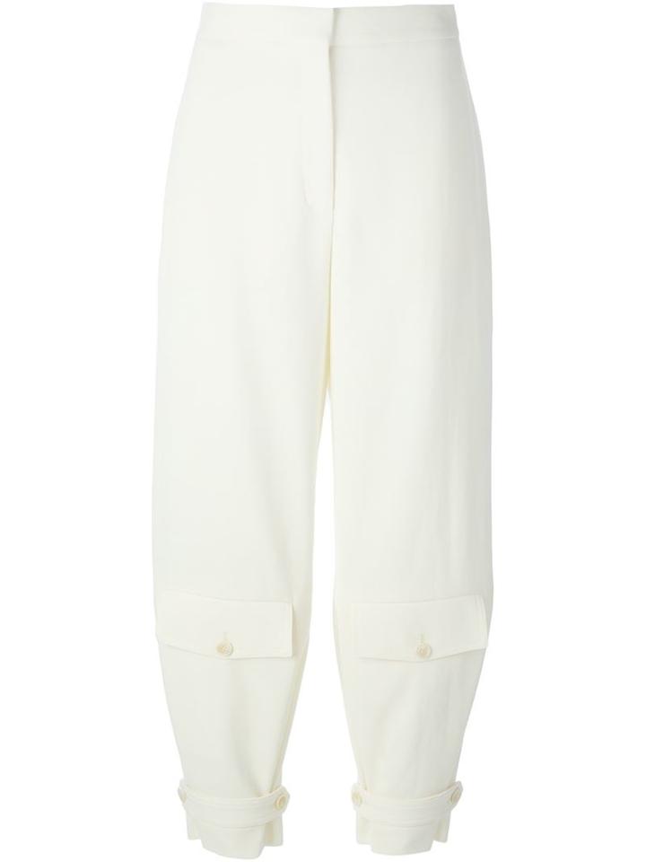 Stella Mccartney 'emelie' Trousers, Women's, Size: 38, White, Wool