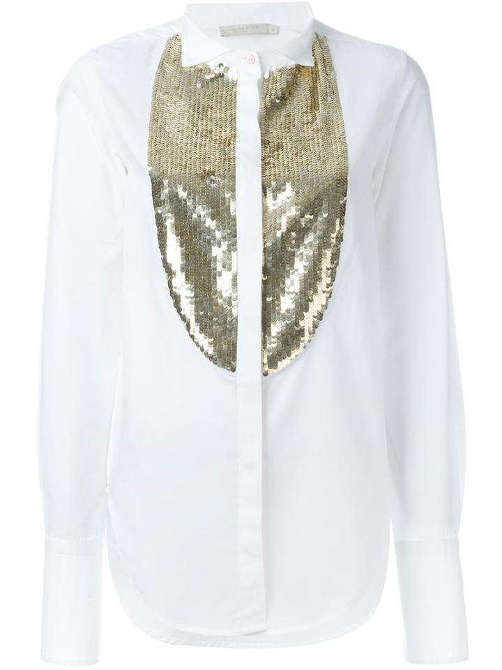 Amen Sequin Bib Shirt