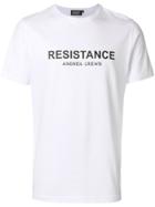 Andrea Crews Slogan Patch T-shirt - White