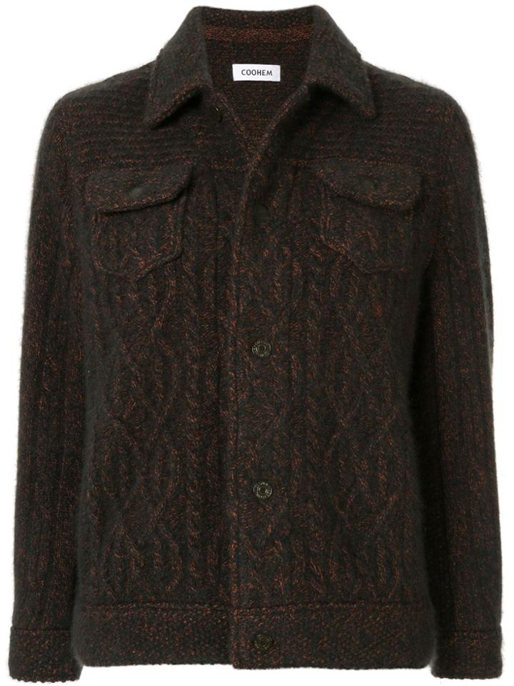 Coohem Knitted Cashmere Blouson - Brown