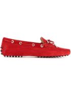 Tod's Casual Logo Lace-up Loafers - Red