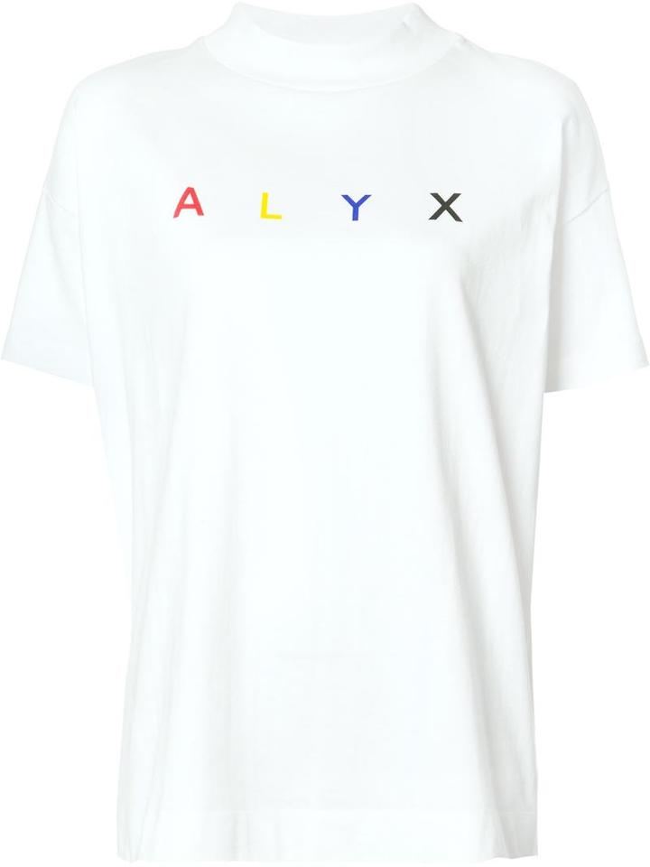 Alyx Logo Print T-shirt, Women's, Size: Small, White, Cotton