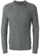 Michael Kors Textured Knit Sweater - Grey