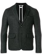 Thom Browne Bicolor High-armhole Wool Sport Coat - Grey
