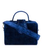 Mehry Mu - Velvet Boxy Shoulder Bag - Women - Velvet - One Size, Blue, Velvet