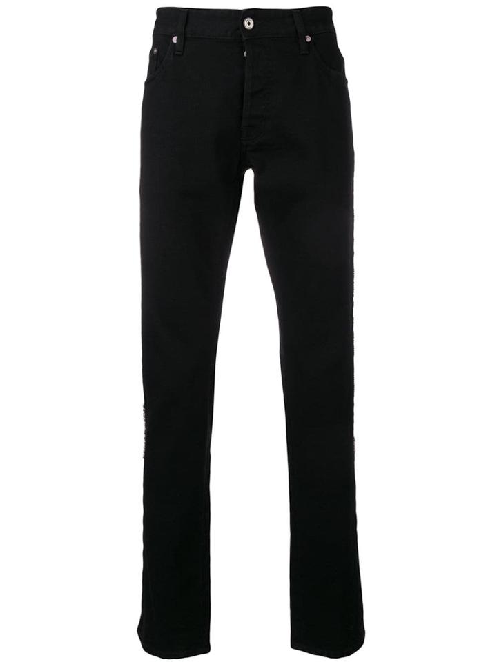 Just Cavalli Studded Slim-fit Jeans - Black