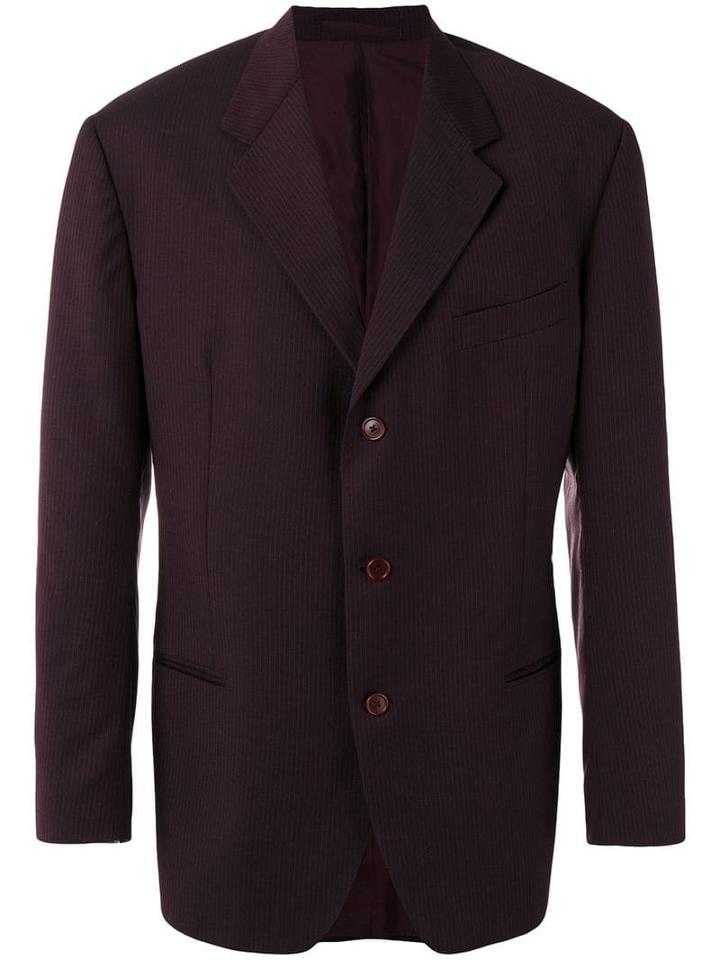 Romeo Gigli Pre-owned Pinstriped Blazer - Red