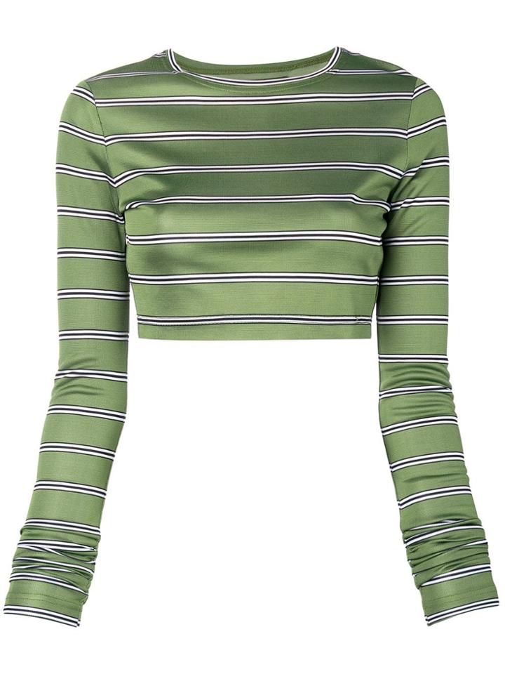 Marc Jacobs Longsleeved Cropped Jumper - Green