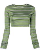 Marc Jacobs Longsleeved Cropped Jumper - Green