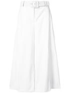 Oscar De La Renta Cropped Culottes - White
