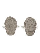 Alexander Mcqueen Skull Cuff Links - Metallic